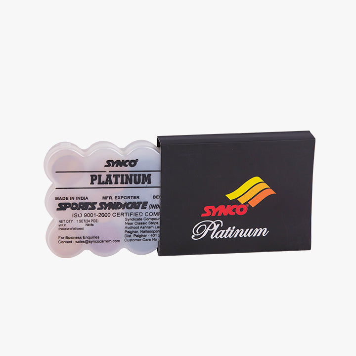 Synco Platinum Carrom coins with special PVC box