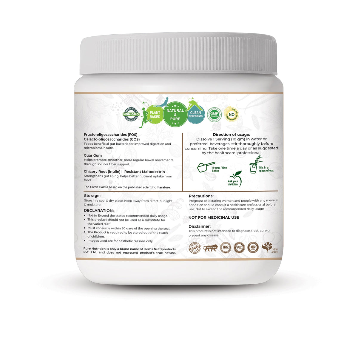 Prebiotic Fibre+ 5 Plant-Based Prebiotics for Digestive Health