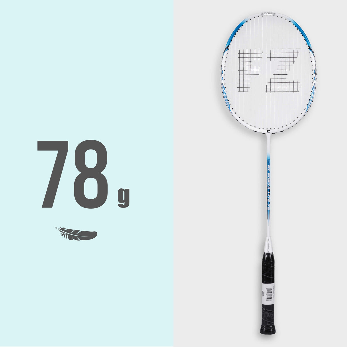 Lite 78 Strung Badminton Racket (Scuba Blue)- 5U/G4