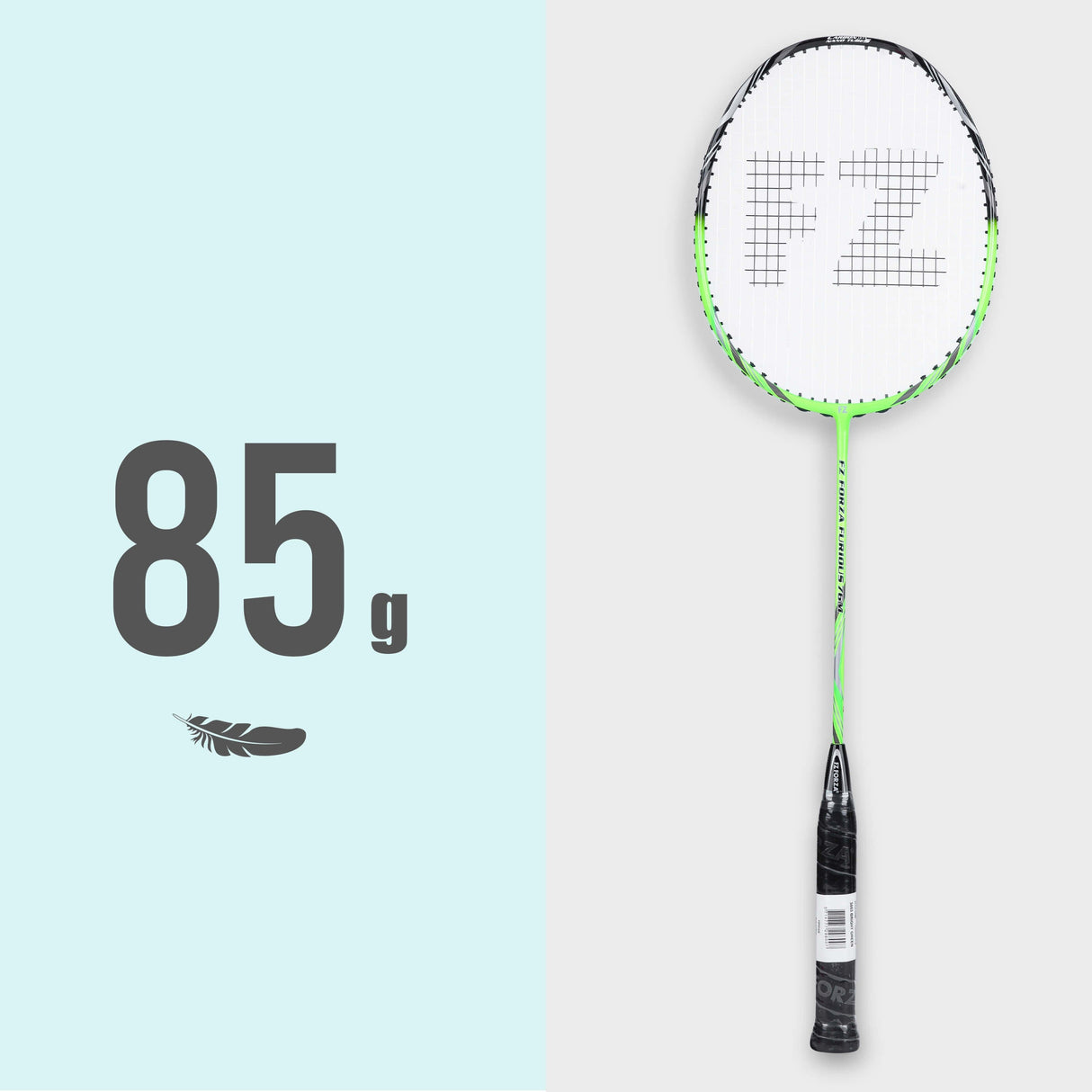 Furious 76 M Strung Badminton Racket ( Bright Green) - 3U/G5