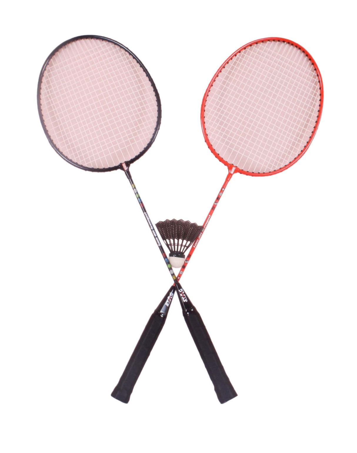 STAG GLOBAL Disney Avenger Badminton Racket Combo 2 Badminton Racket 3 Shuttle Cock -Black/Red Model (RC001)
