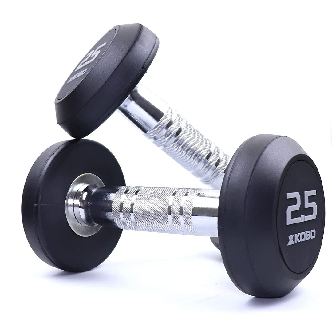 Kobo RD Imported Professional Rubber Coated Dumbbell