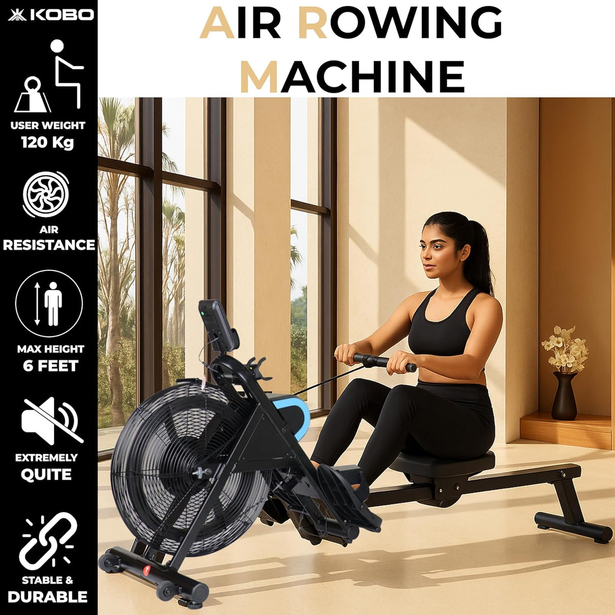 Kobo RM-2 Air Rowing Machine