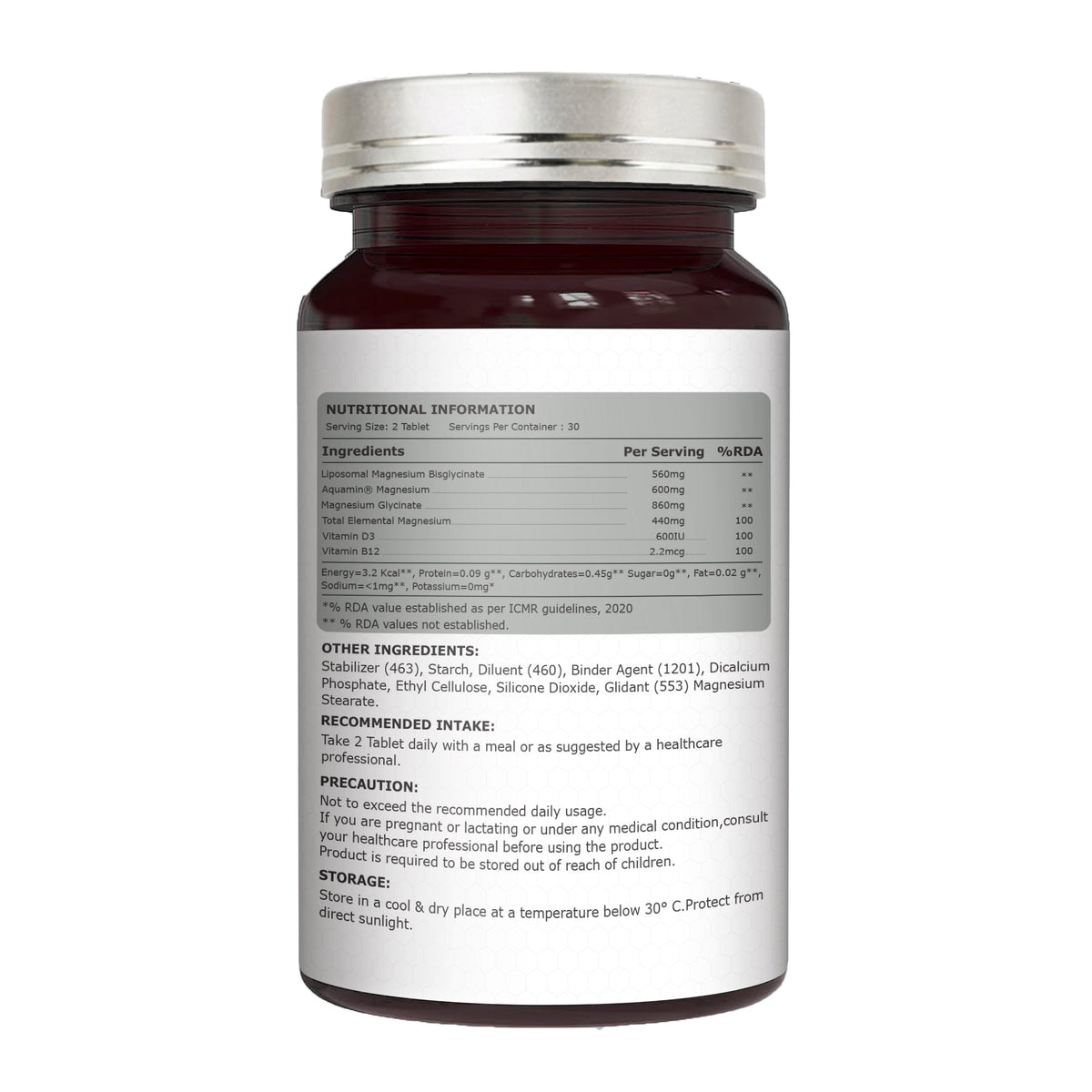 LipoMax Liposomal Magnesium 440mg with Vitamin D3 & B12 | Sleep & Relaxation