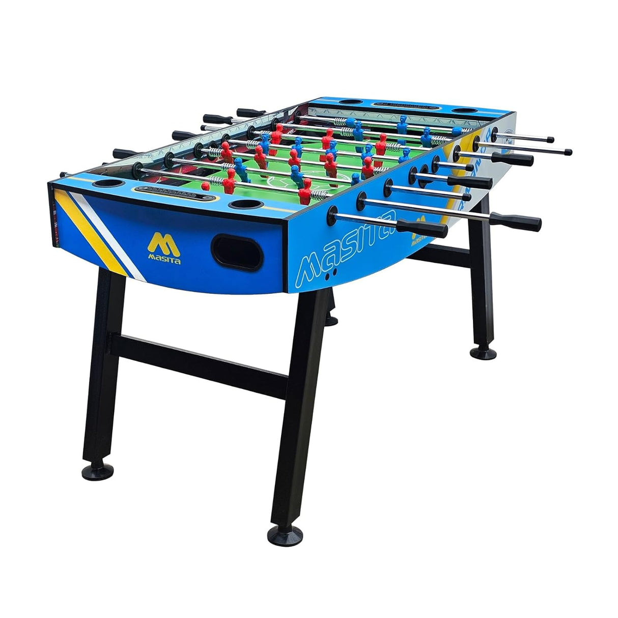 Masita Competition Series Foosball Table | Indoor Sports Game Table | 2-4 Player Soccer Table Game | 3 Black & white balls 1 Screw Driver