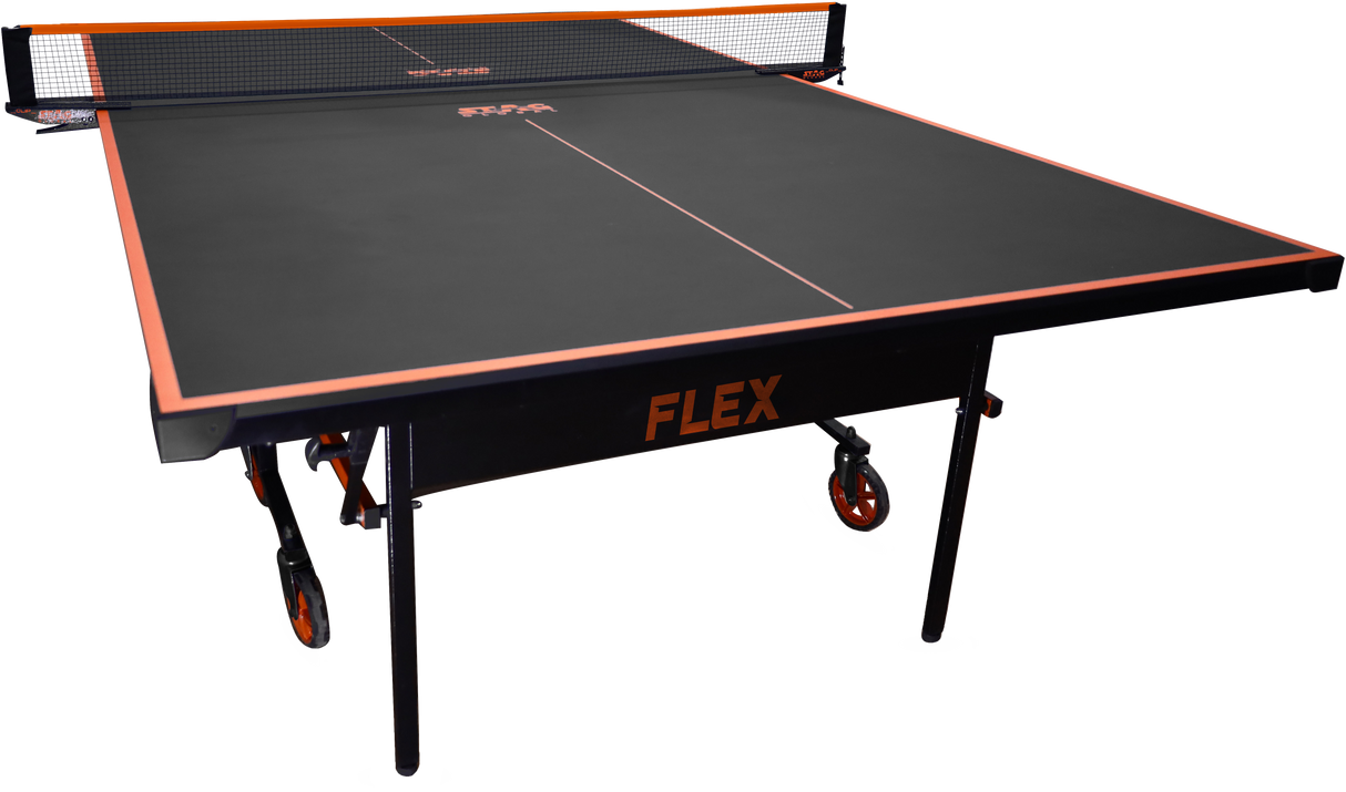 STAG GLOBAL Flex Series Table Tennis TT Table | Thickness 16,19,22,25 mm with 2 TT Rackets, 6 Balls, 1 Table Cover & Clamp Net