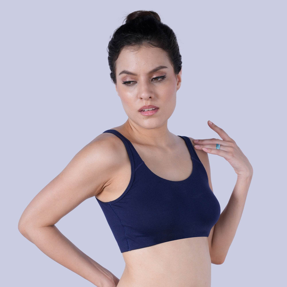 Ultimate Comfort Non-Wired, Non-Padded Full Coverage Sports Bra for Low Impact Activities