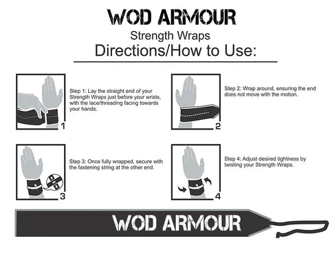WOD ARMOUR | Wrist Strength Wraps (Camouflage) | KIBI SPORTS WOD ARMOUR