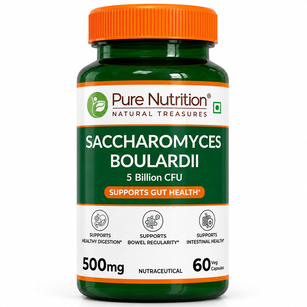 Saccharomyces Boulardii 5 Billion CFU | 60 Veg Capsules - Nutrition by Pure Nutrition
