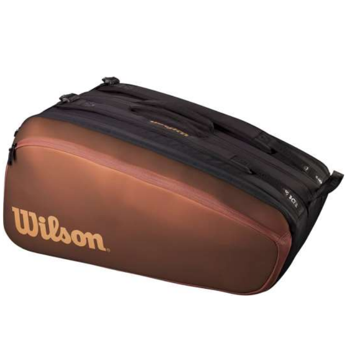 Wilson Super Tour Pro Staff V14 15pk Bag Black & Gold Wilson
