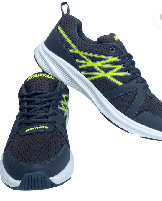 Black & Green Spartan X10 JS 180 Jogging Shoes | KIBI SPORTS Spartan