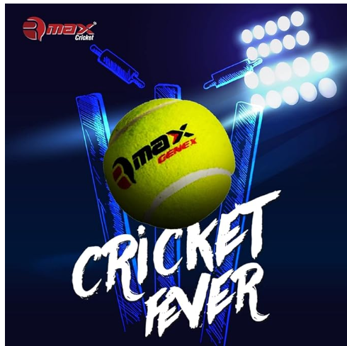 RMAX Genex Light Cricket Tennis Ball (Pack of 6) | Kibi Sports Belco