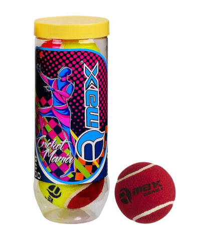 RMAX Genex Light Cricket Tennis Ball (Pack of 6) | Kibi Sports Belco
