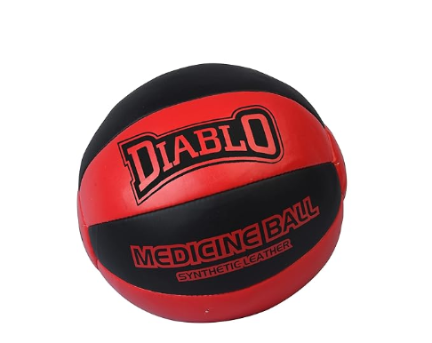 DIABLO Genuine/Synthetic Leather No Bounce Medicine Ball (1KG, 2KG, 3KG, 4KG, 5KG, 6KG, 7KG, 8KG, 9KG, 10KG)| Kibi Sports