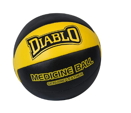 DIABLO Genuine/Synthetic Leather No Bounce Medicine Ball (1KG, 2KG, 3KG, 4KG, 5KG, 6KG, 7KG, 8KG, 9KG, 10KG)| Kibi Sports
