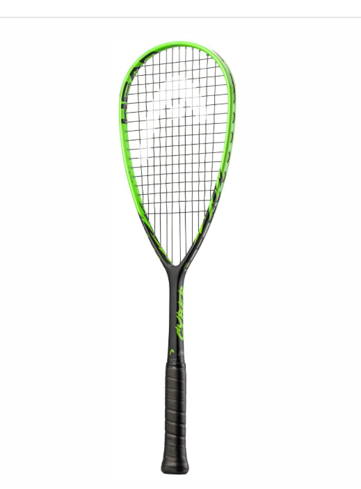 HEAD Cyber Tour Squash Rqcquet, Colour - Green/Black (Strung)t | Kibi Sports