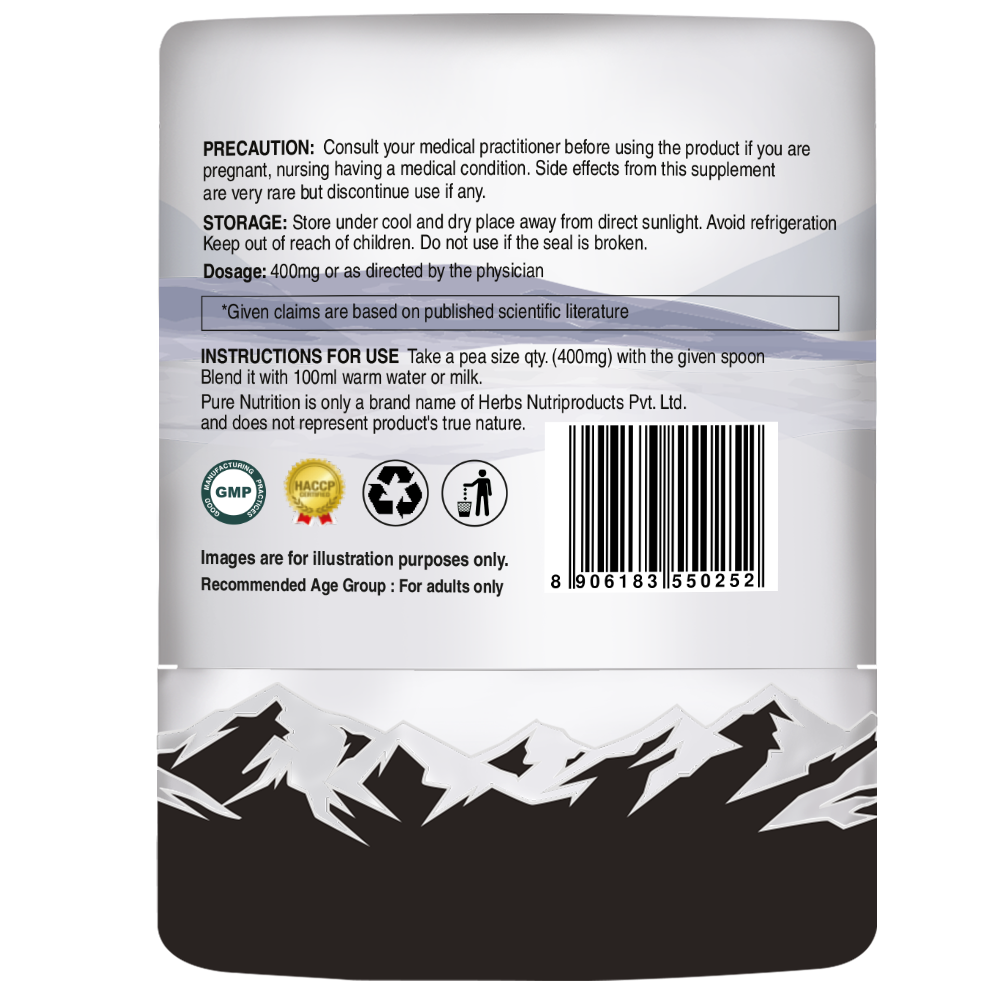 Pure Himalayan Shilajit Resin 20g Authentic Mineral Extract