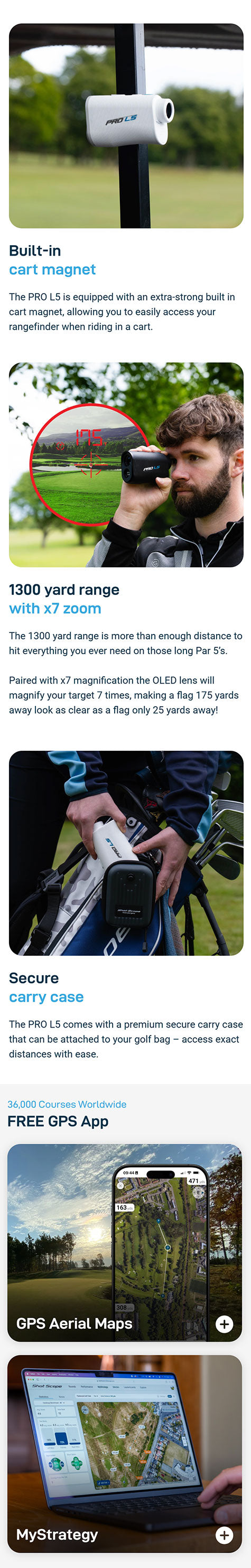 Shot Scope Pro L5 OLED Laser Rangefinder