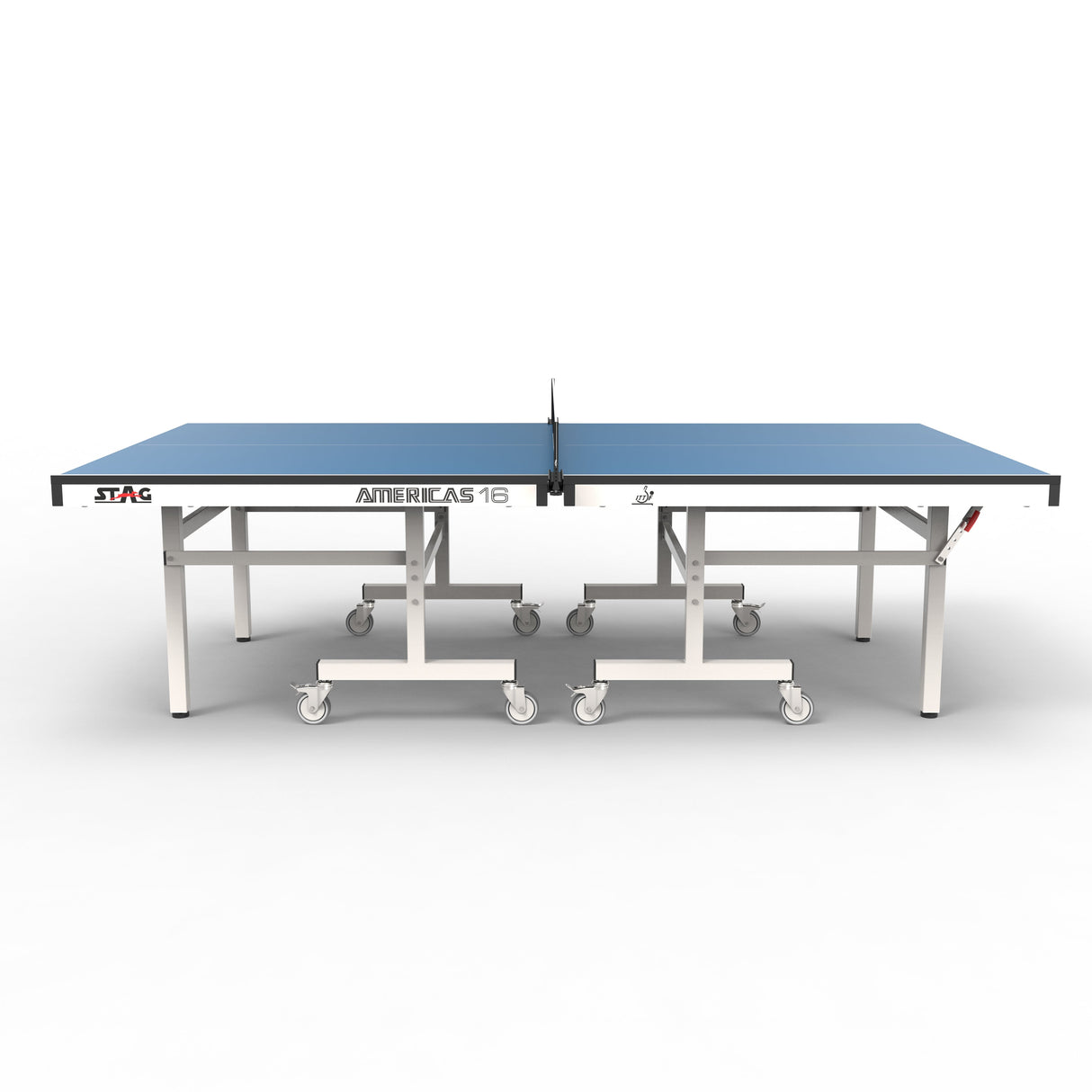 STAG GLOBAL Americas 16 Table Tennis Table 25mm Top (ITTF-Approved) Table with 2 TT Rackets, 6 Balls, 1 Table Cover & Clamp Net