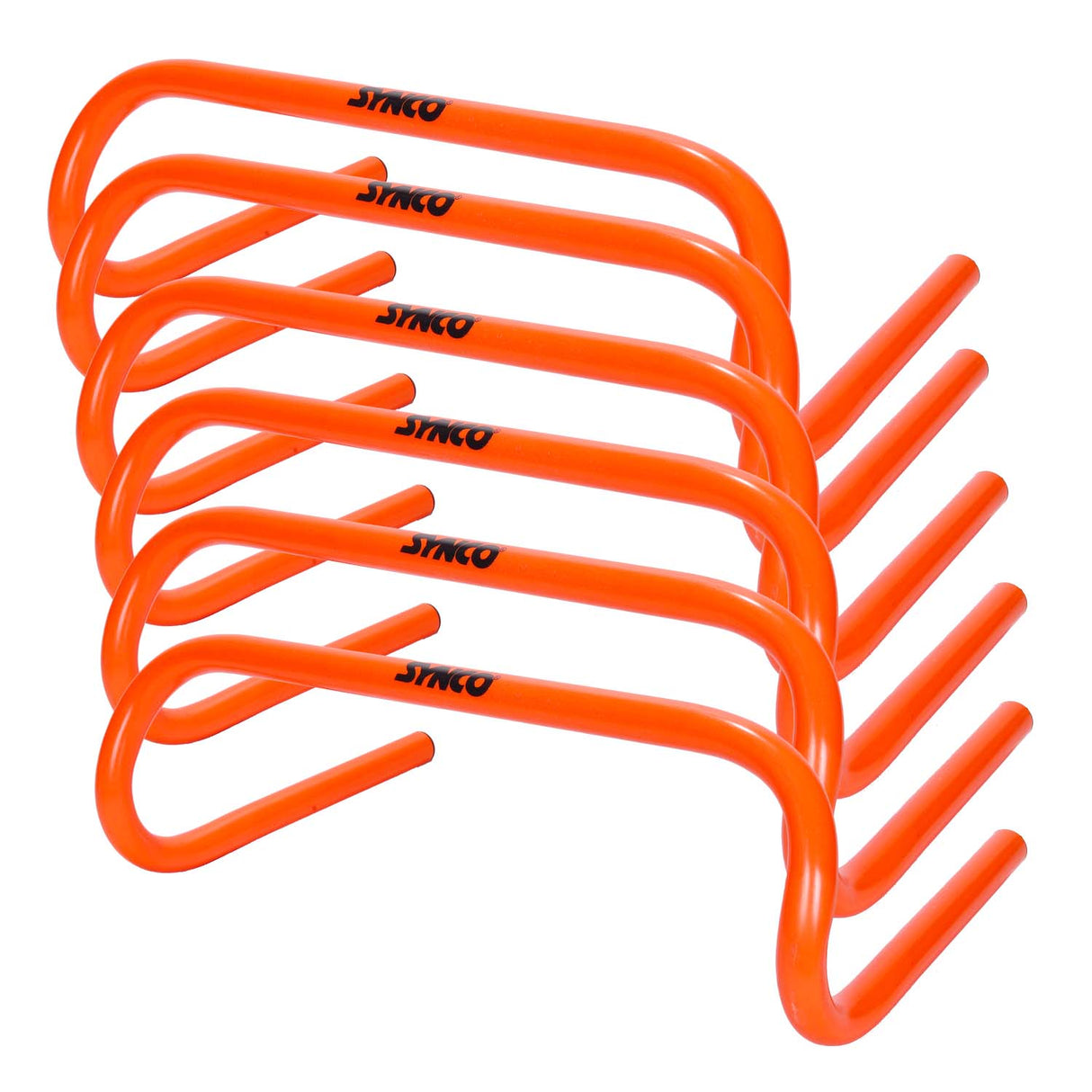 Synco Agility Flat/Round Hurdles (Set of 6) Orange/Green