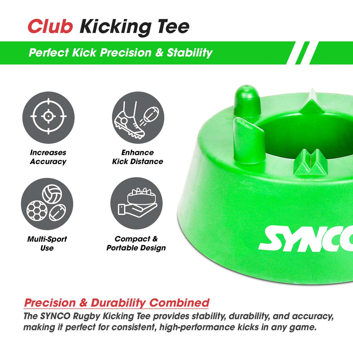 Synco Club Kicking Tee (Green)