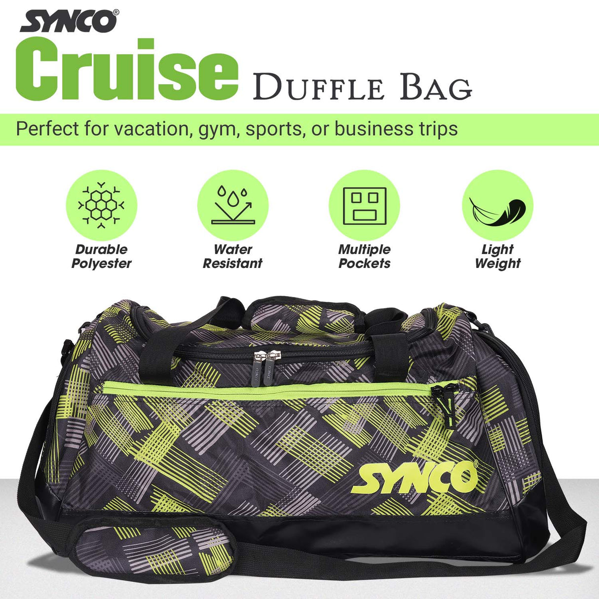 Synco Cruise Duffle Bag (M) Camo Green