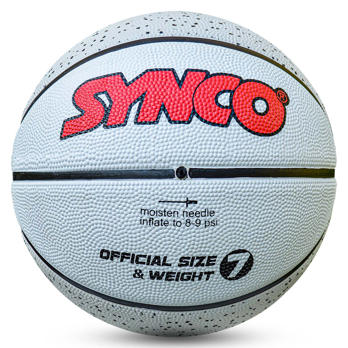Synco Culture Series Men's Basketball (Size-7) Grey-white