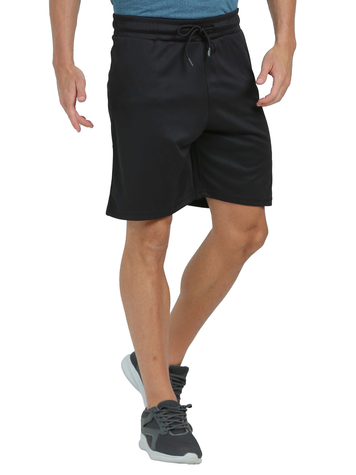 Synco Flex Active Sports Shorts for Men (Black)