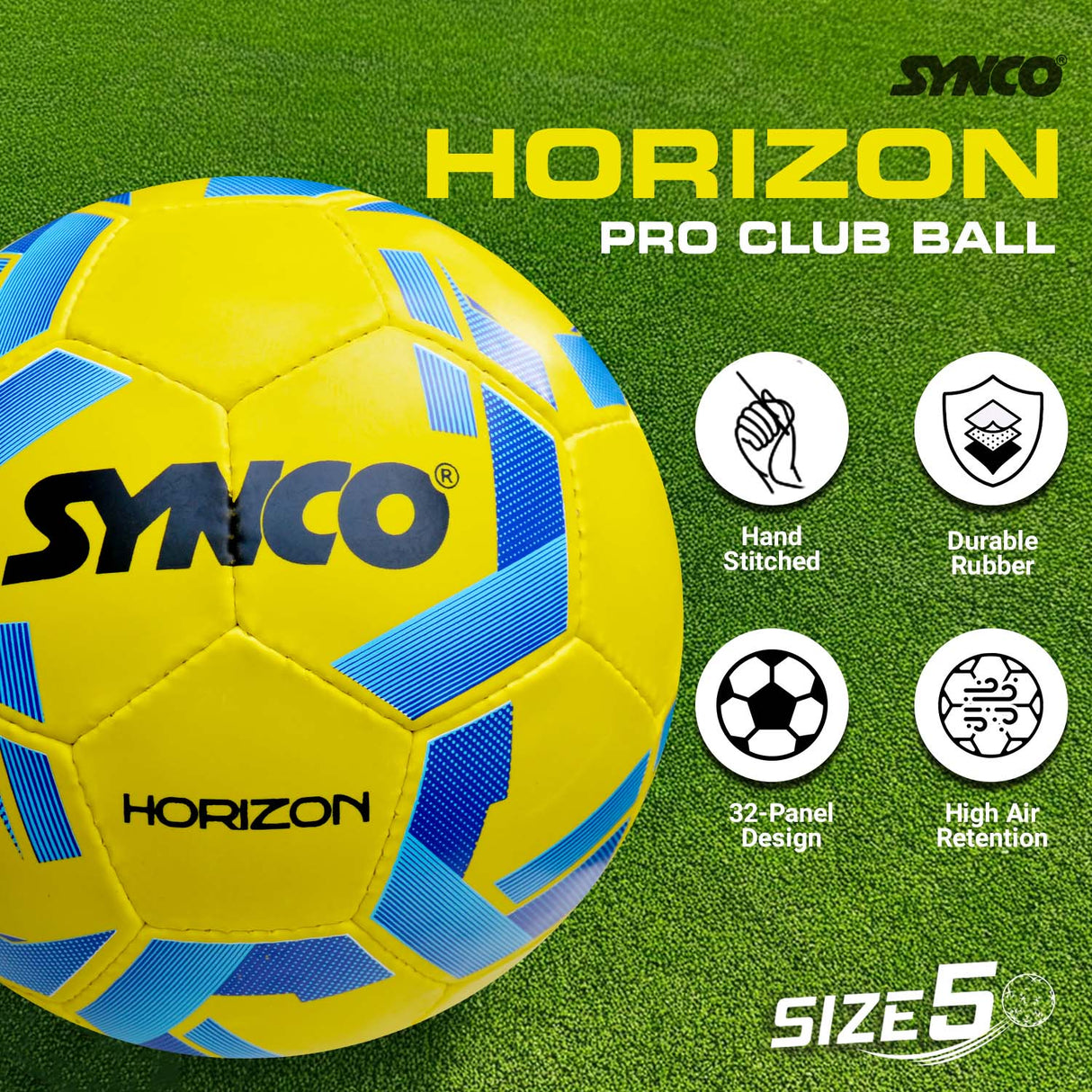 Synco Horizon football (Size-5)