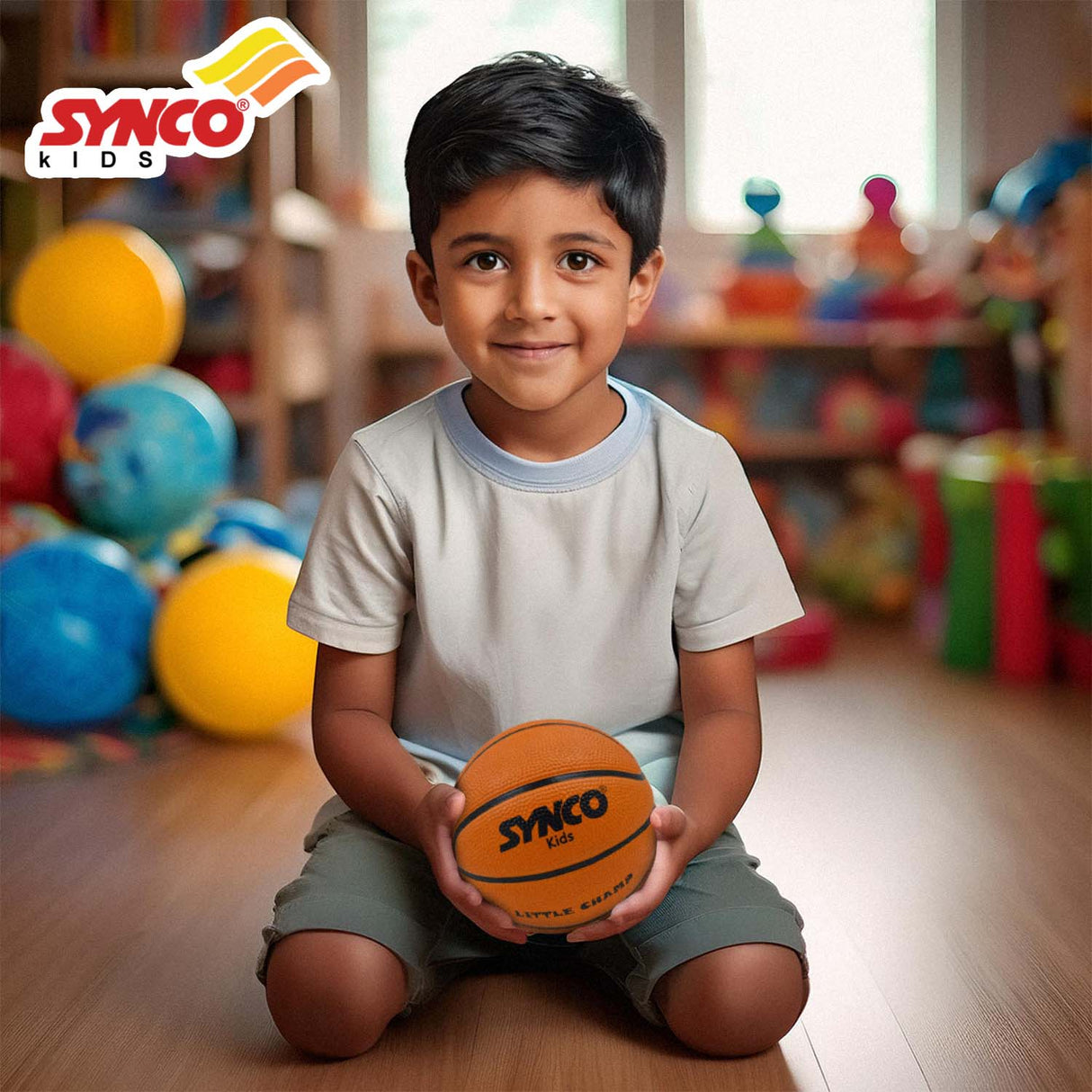 Synco Little Champ Basketball (Size-1) Orange