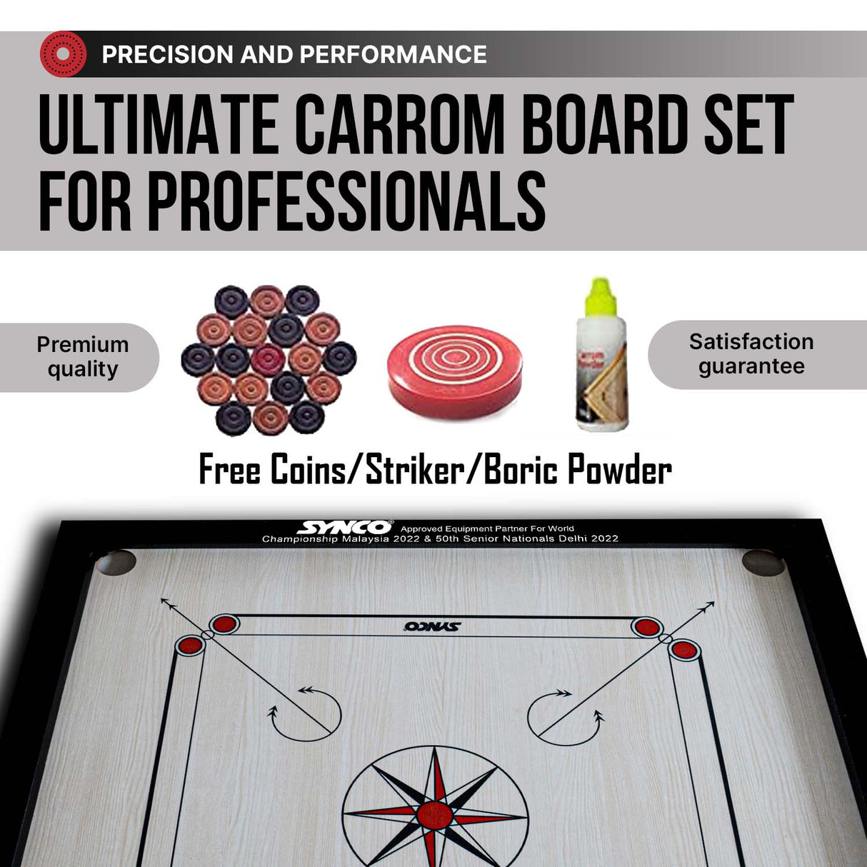 Synco 20 Inch Chakri Carrom Board for kids