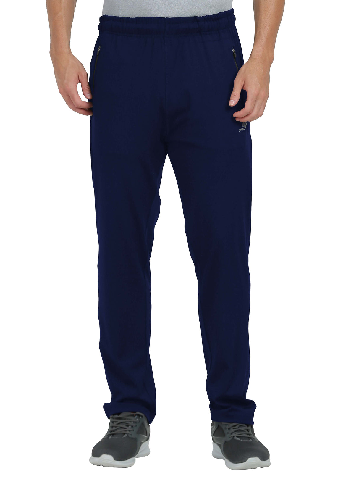 Synco Vogue Performance Trackpants For Men (Navy-Blue)