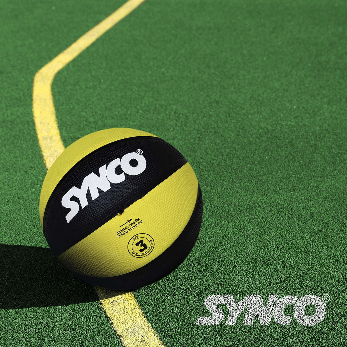 Synco Young Champ Basketball (Size-3) Green-Black