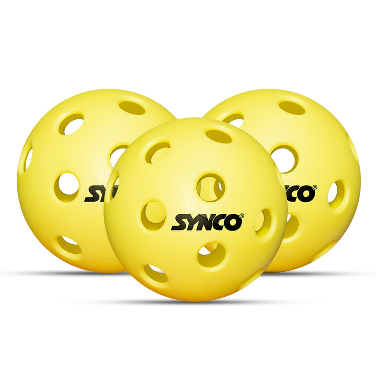 Synco Pickleball Ball S26 | High Performance Indoor Pickleball | Set of 3