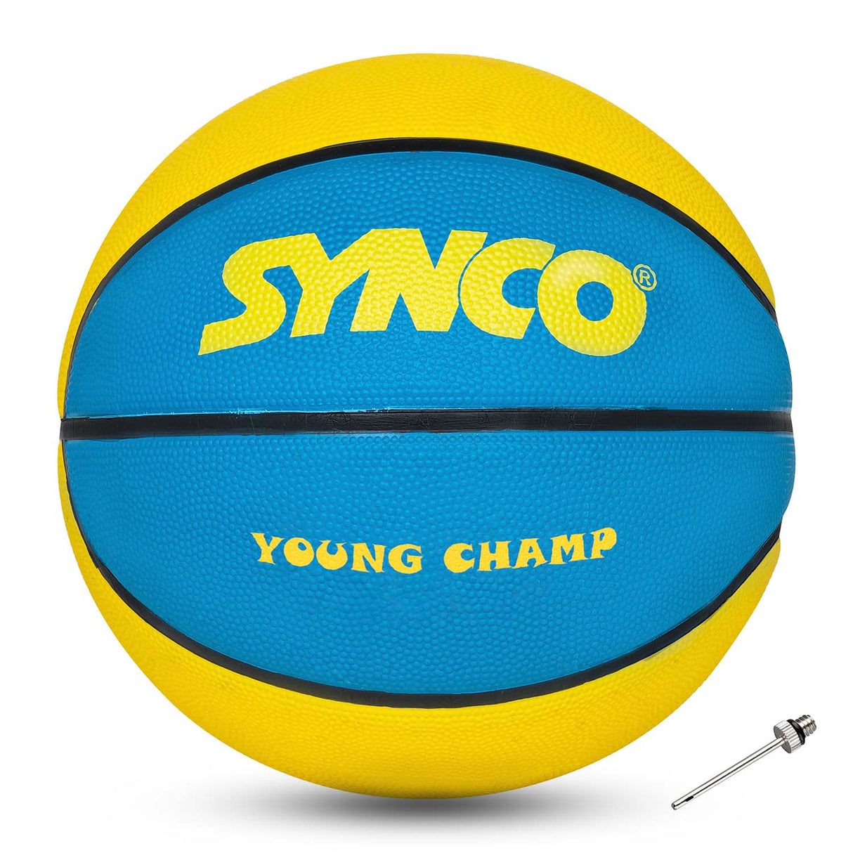 Synco Young Champ Basketball (Size-3) Blue-Yellow
