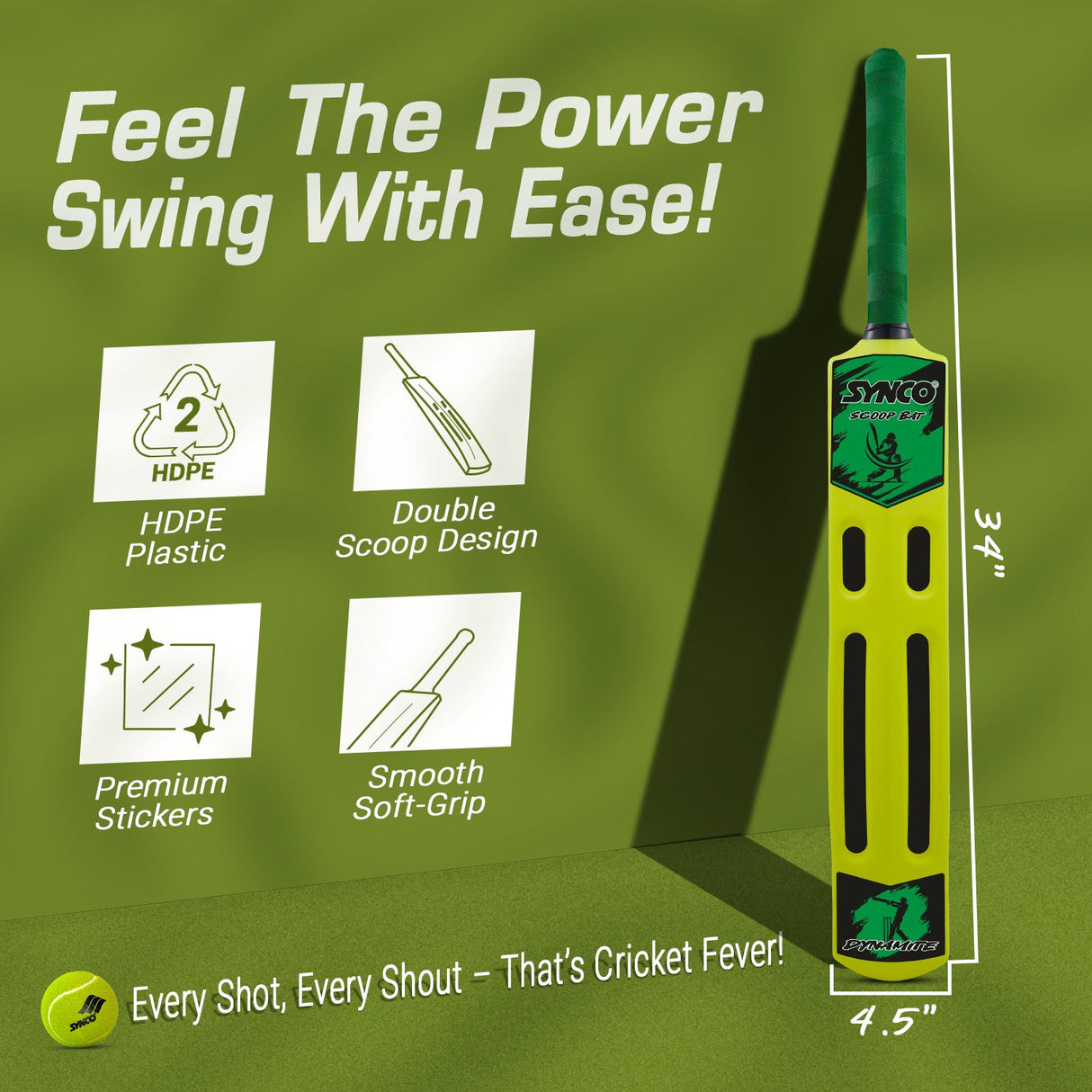 Plastic Scoop Bat Dynamite | Synco