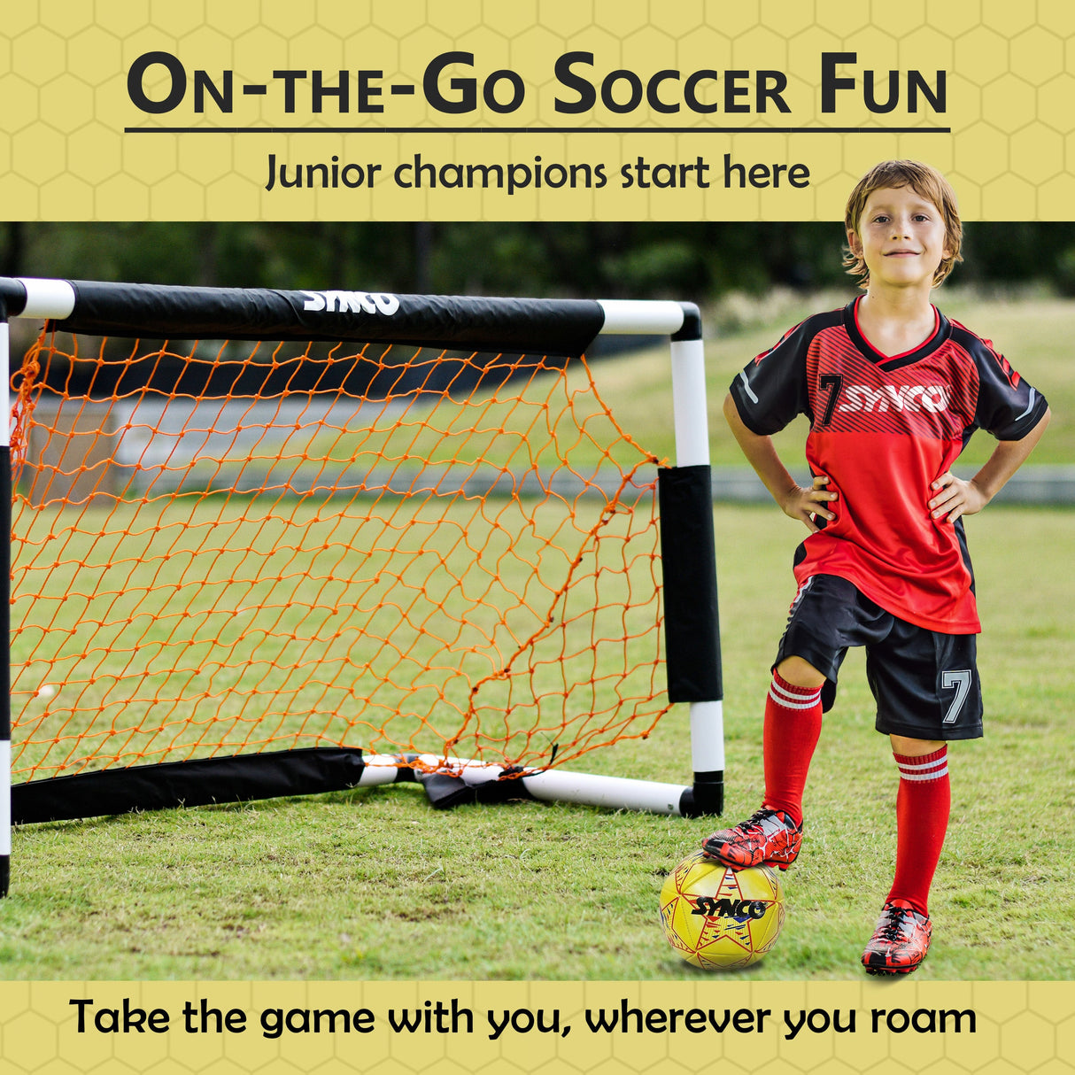 Synco Target Goal Post for Kids | Goal Post with Kids Football Combo