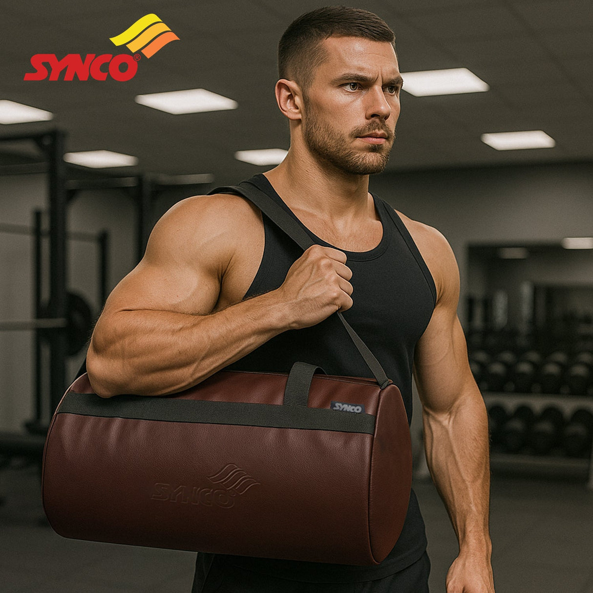 Synco Leather Gym bag
