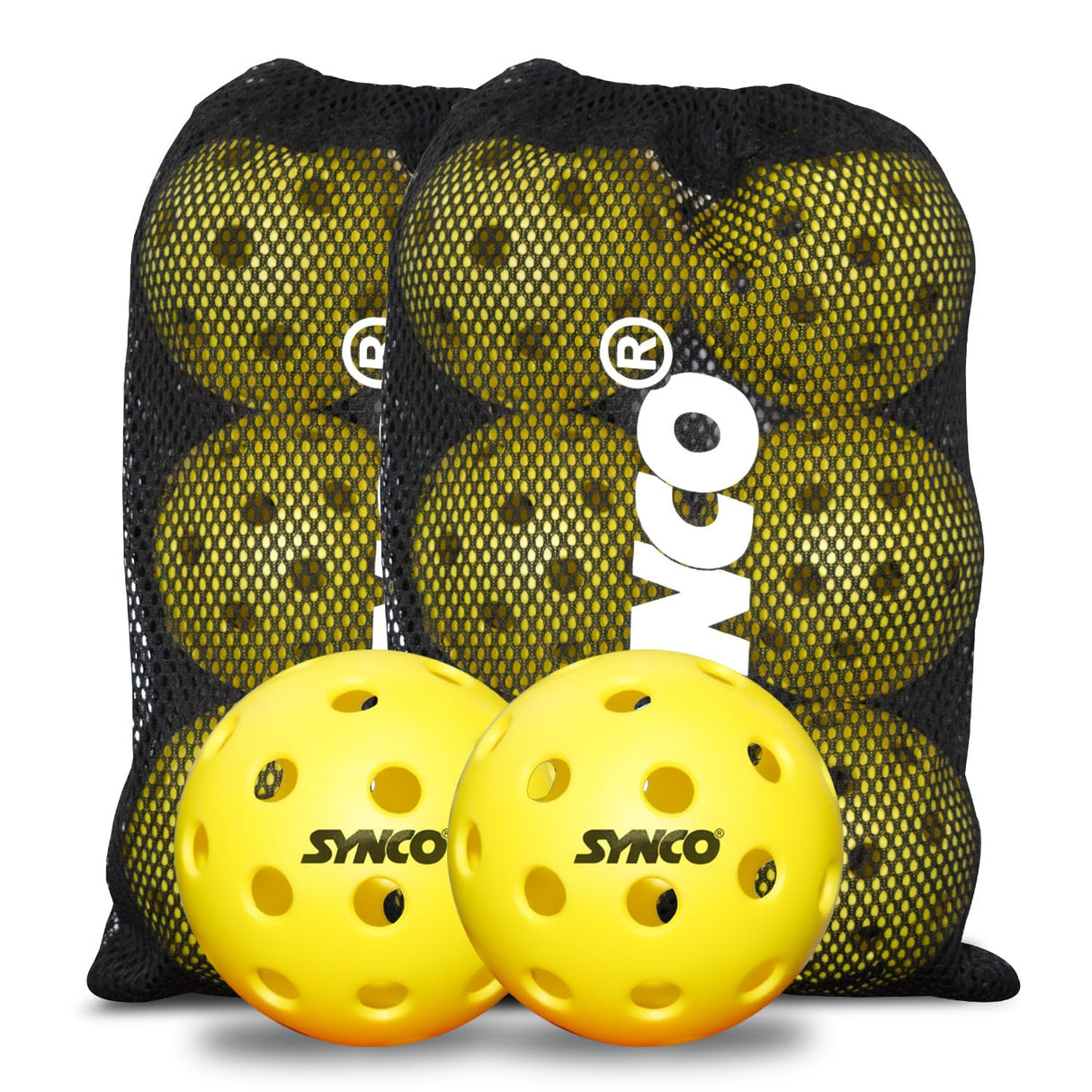 Synco Pickleball Ball S40 | High Performance Outdoor Ball | Set 12