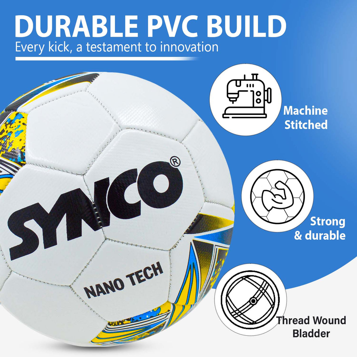 Synco Nano Tech Football | Training Football Size- 5