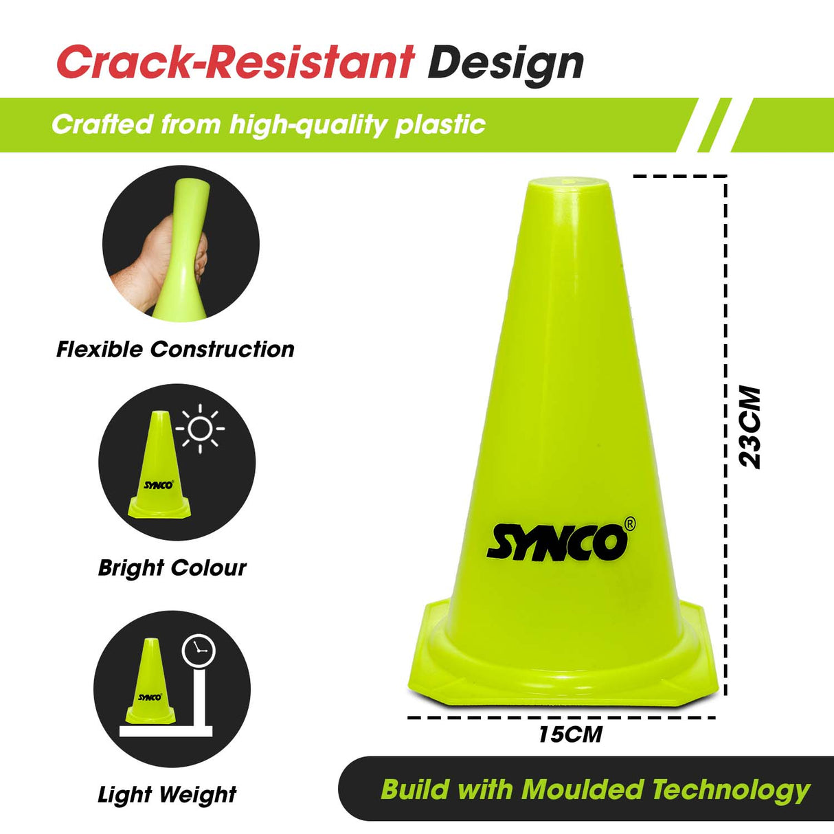Synco Agility Traffic Cones (9 inch /12 inch)