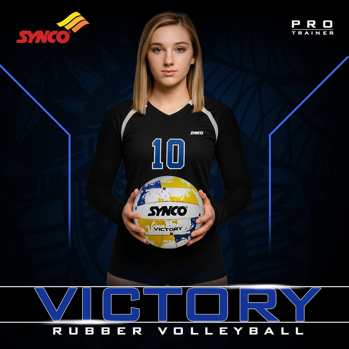 Synco Victory Rubber Volleyball Size- 4