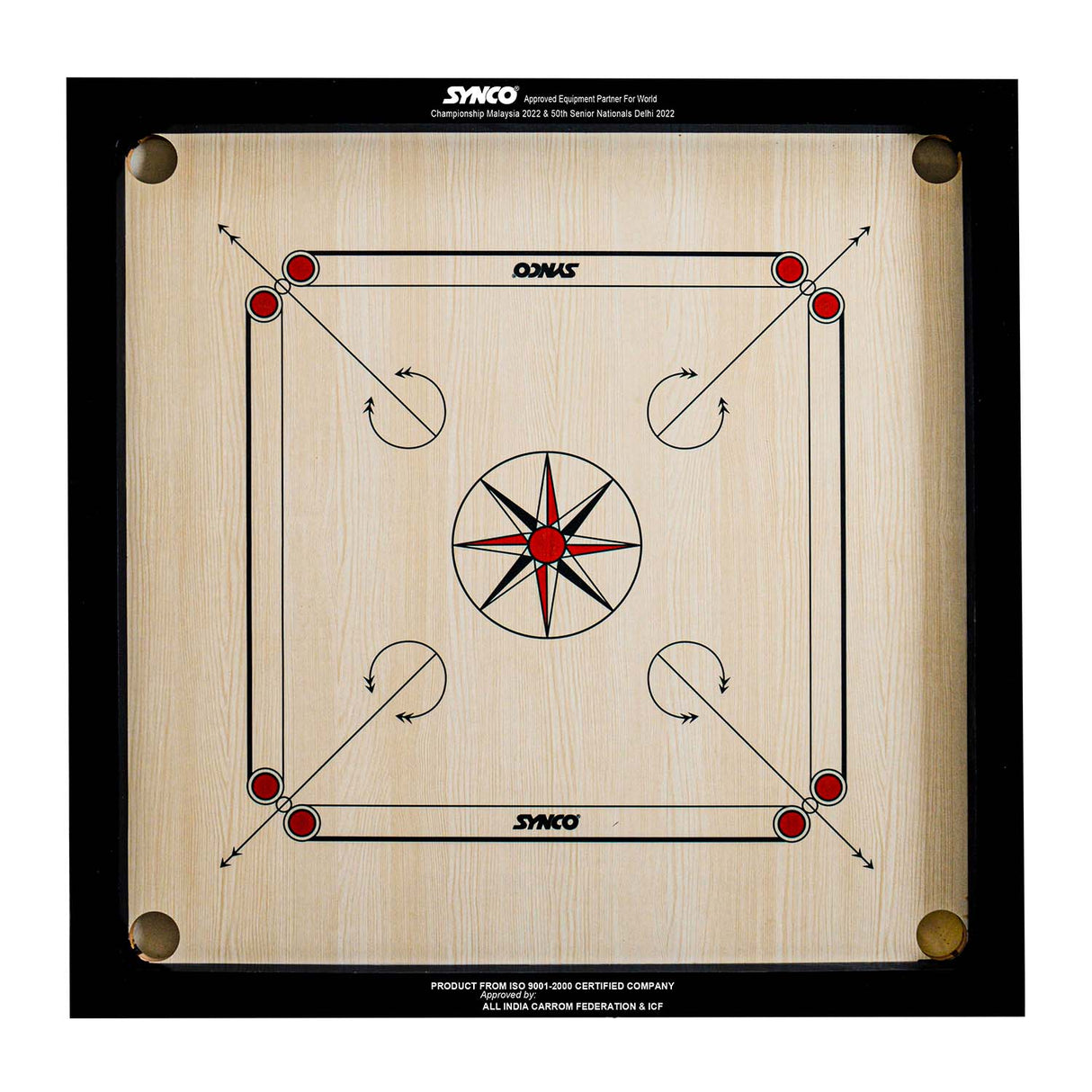 Synco 27 Inch Chakri Carrom Board for kids