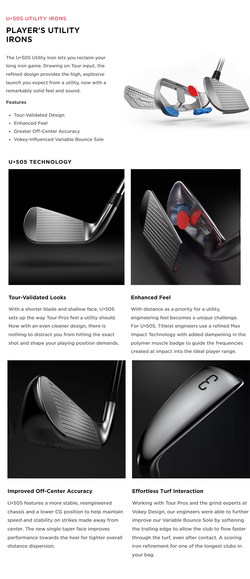 Titleist U505 Graphite Utility Iron
