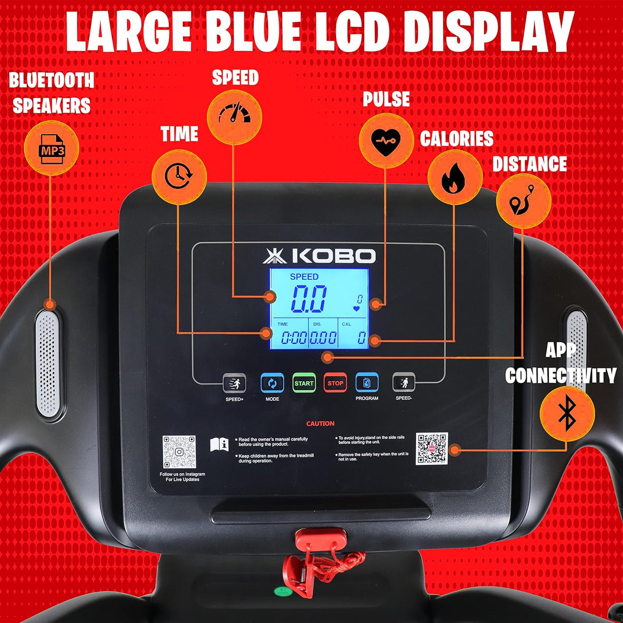 Kobo TM-216 D.C Motor Treadmill 2 H.P