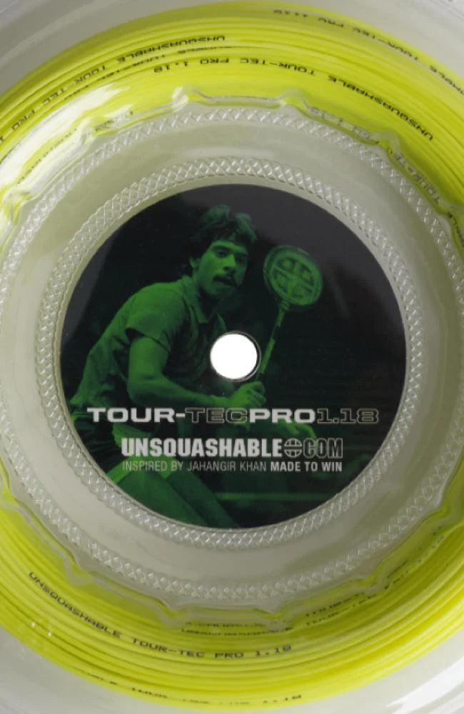 UNSQUASHABLE TOUR-TEC PRO 1.18 Squash String - 100M Reel - KIBI SPORTS