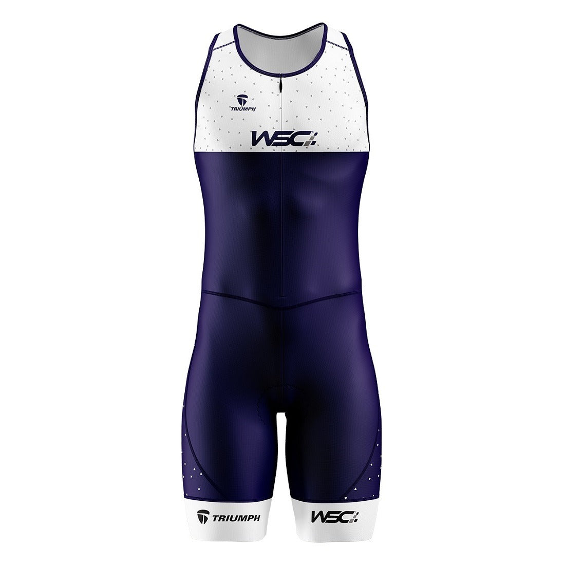 Men’s Sleeveless Trisuit | Triathlon Blue/White Suits