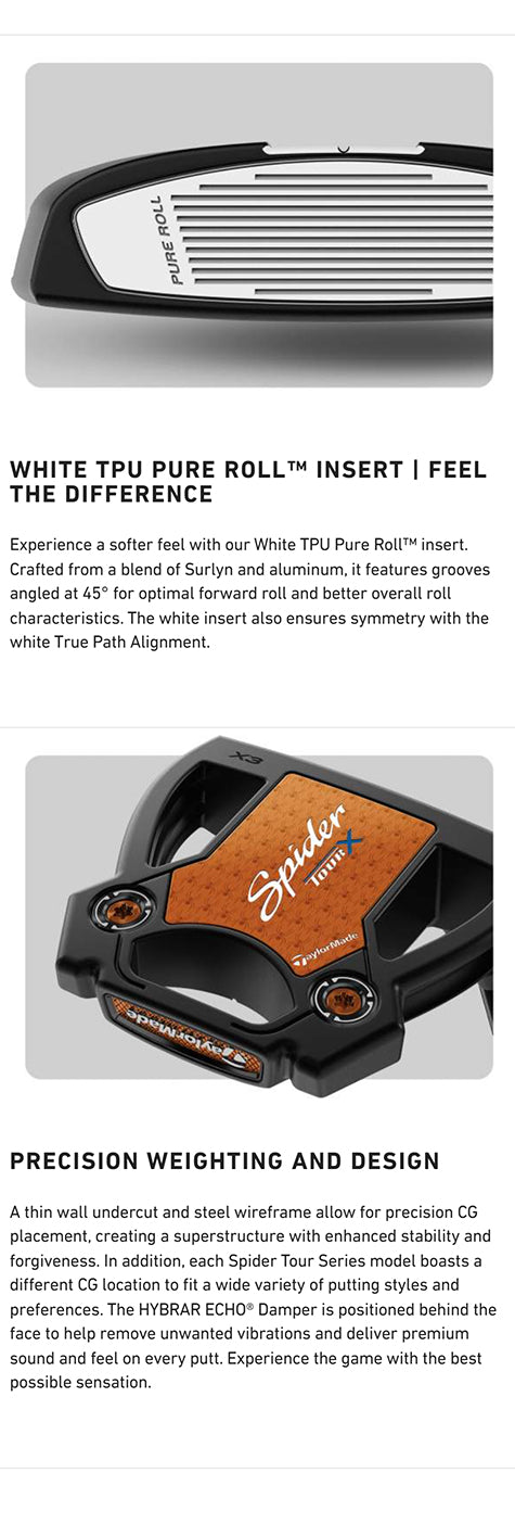 Taylormade Spider Tour X Short Slant Putter - Black