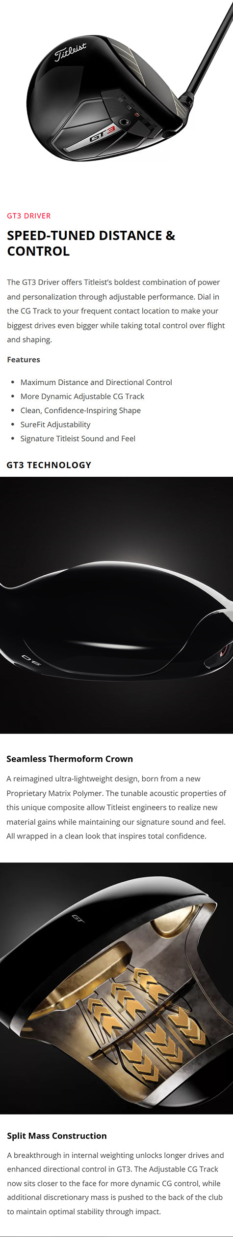 Titleist GT3 Driver