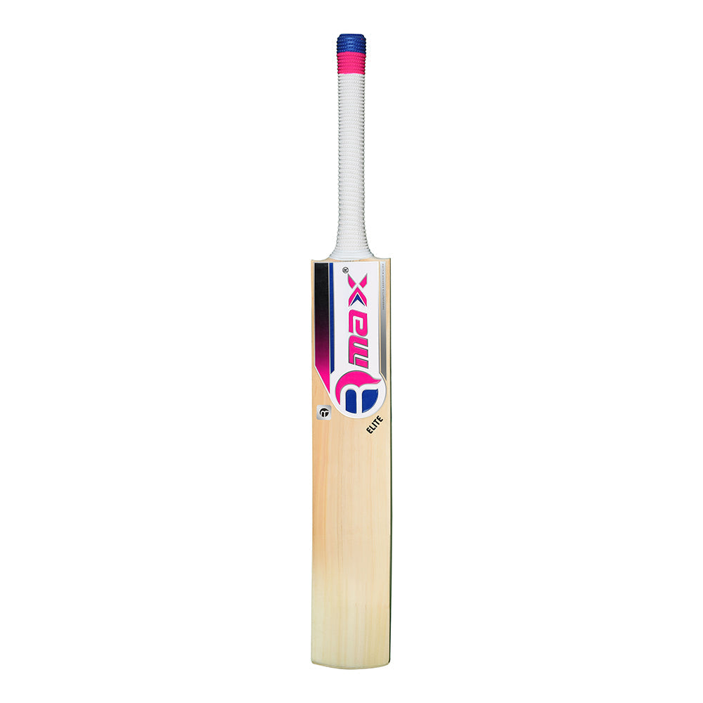 RMax Kashmir Willow Elite Leather & Tennis Ball Cricket Bat with Bat Cover | Kibi Sports R-Max